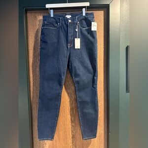 Good American Women's Skinny Jeans - Dark Blue